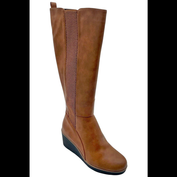 Soul Naturalizer Women's Adrian Medium Calf Knee High Boot Toffee - Wide - Picture 1 of 3